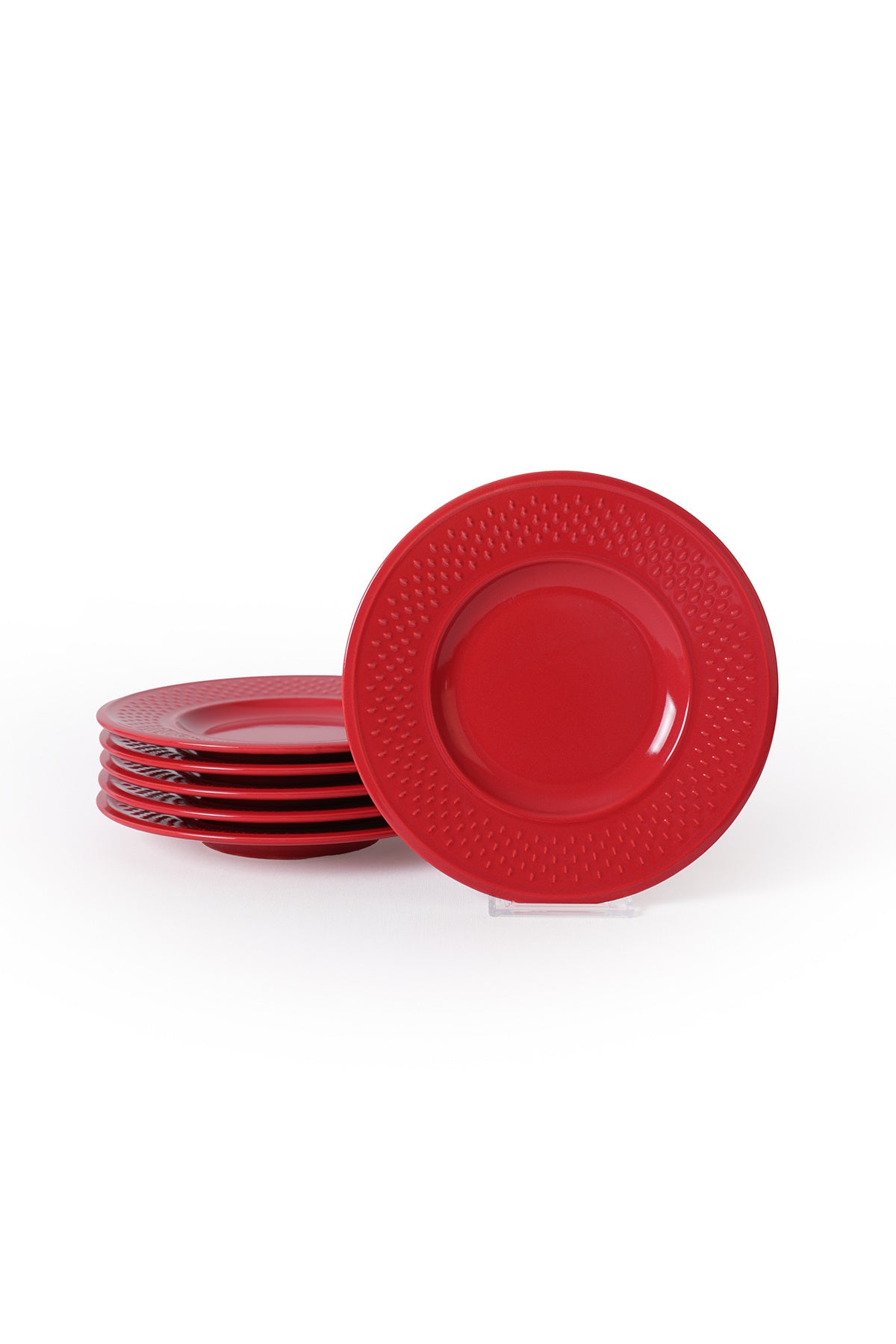 Red Rice Pasta Plate 21 cm 6 Pieces