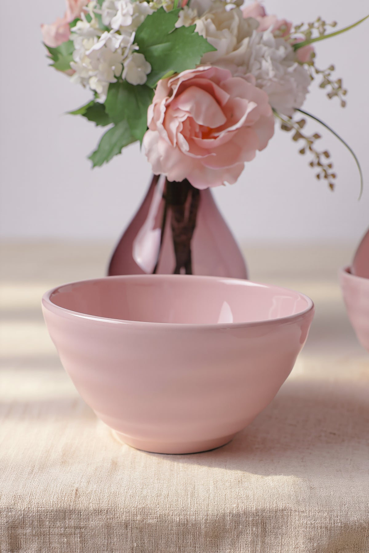 Light Pink Escargot Bowl 14 cm 4 Pieces