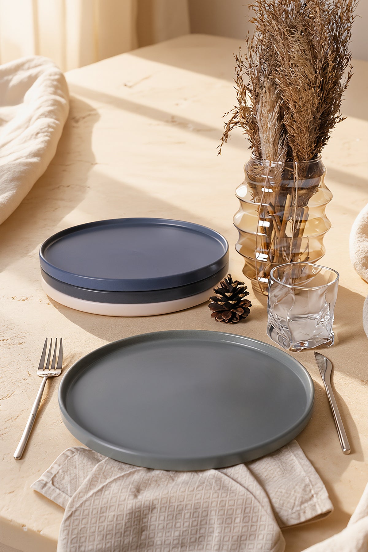 River Stackable Serving Plate 27 cm, 4 Pieces