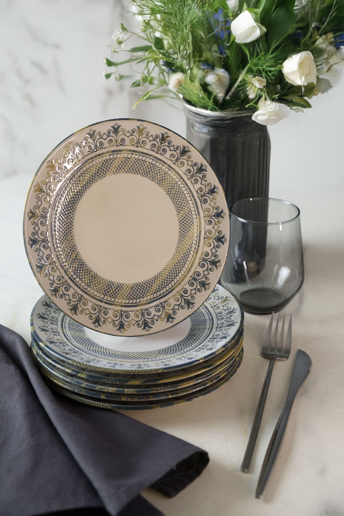 Professional Mirabella Aegean Dessert Plate 20 cm 6 Pieces