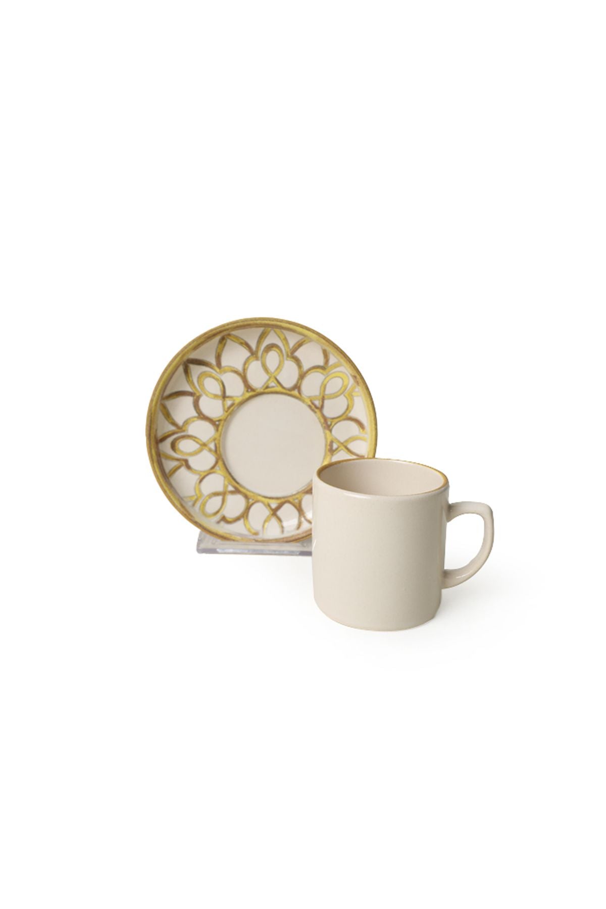 Worn Gold Nordic Coffee Set 12 Pieces for 6 People