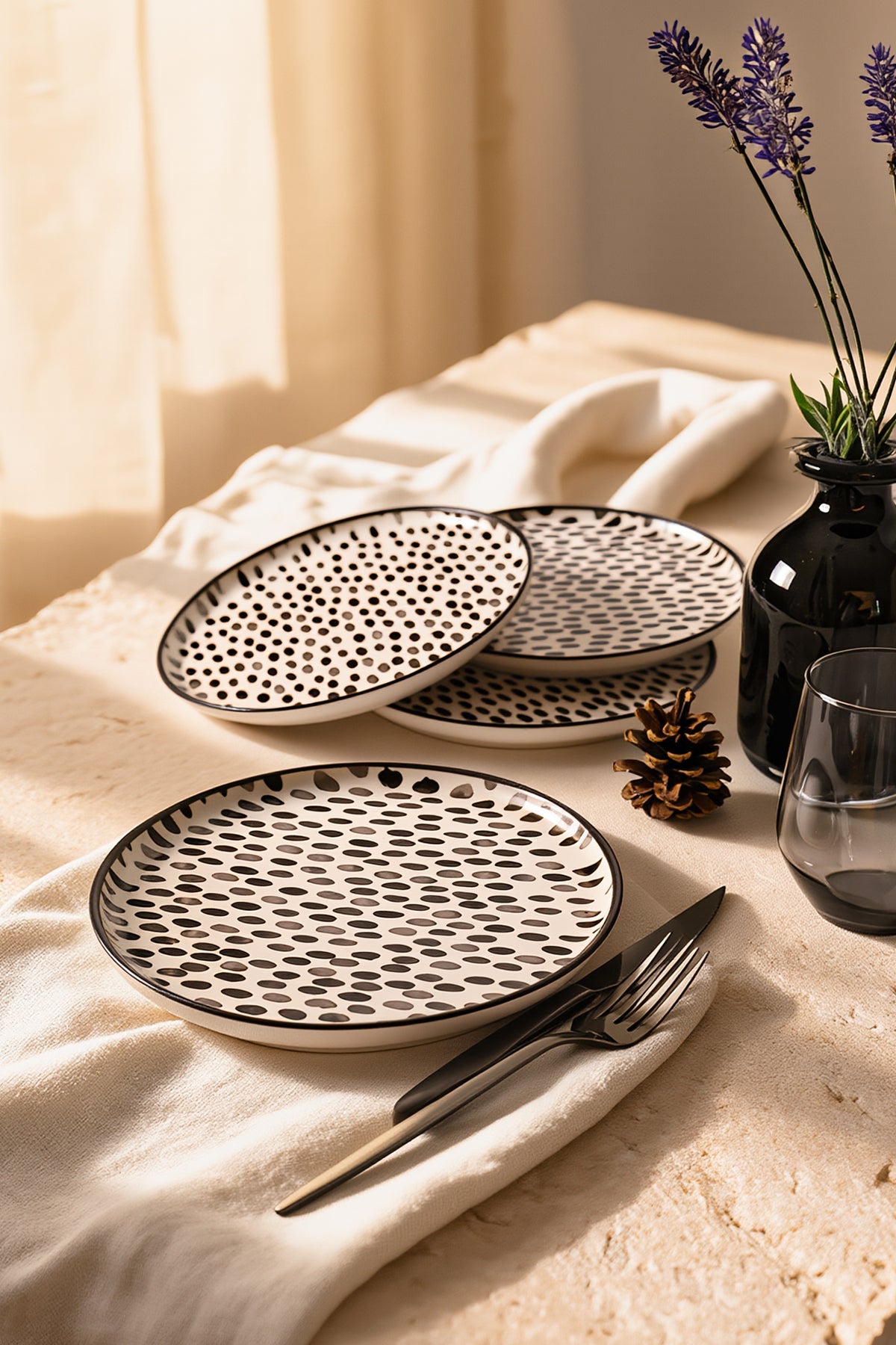 Shadow Nordic Plate 22 cm 4 Pieces