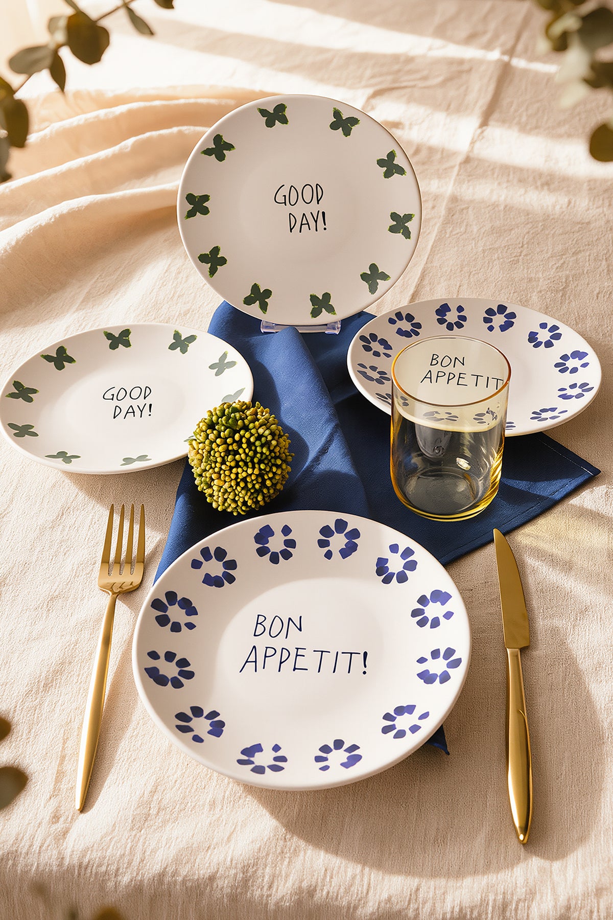 Bon Appetit  Plate 20 cm 4 Pieces
