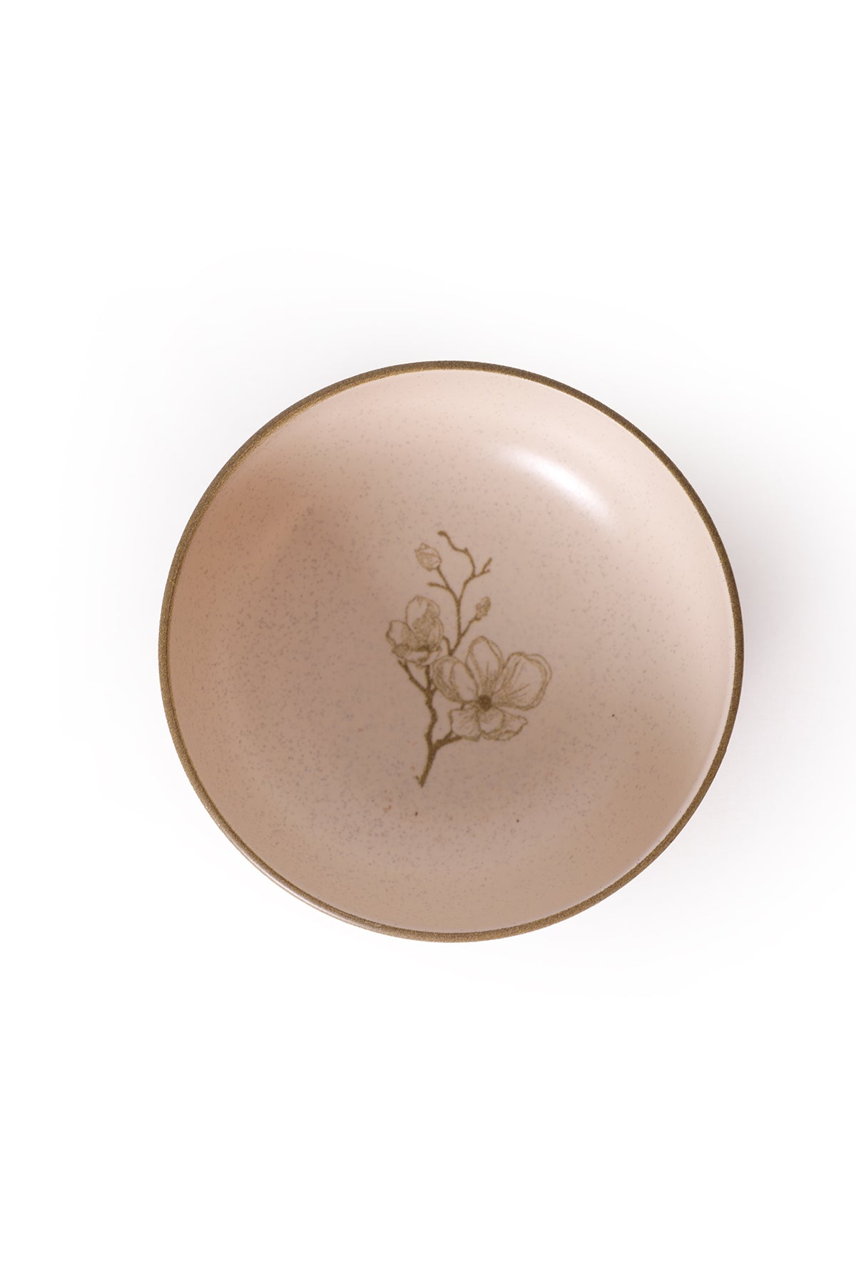 Taupe Bloom Salad Bowl 18 cm 2 Pieces