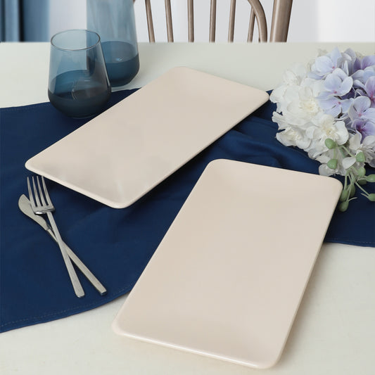 Matte Siera Boat Plate 33 Cm 2 Pieces