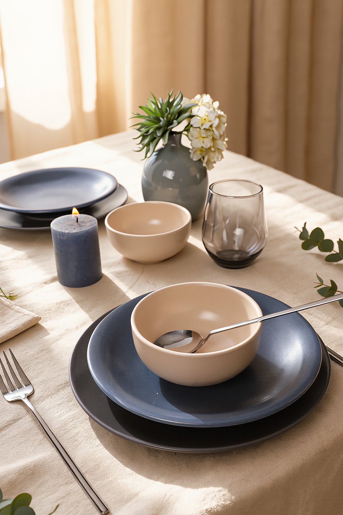 River Mix Dinner Set, 6 Pieces, for 2 People