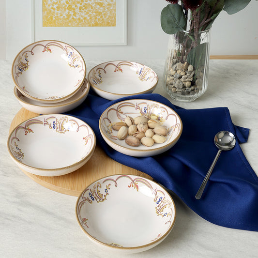 Bronze Bloom Ring Snack Bowl 13 Cm 6 Pieces