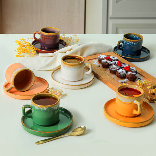 Shizen Stackable Tea Set 12 Pieces for 6 People
