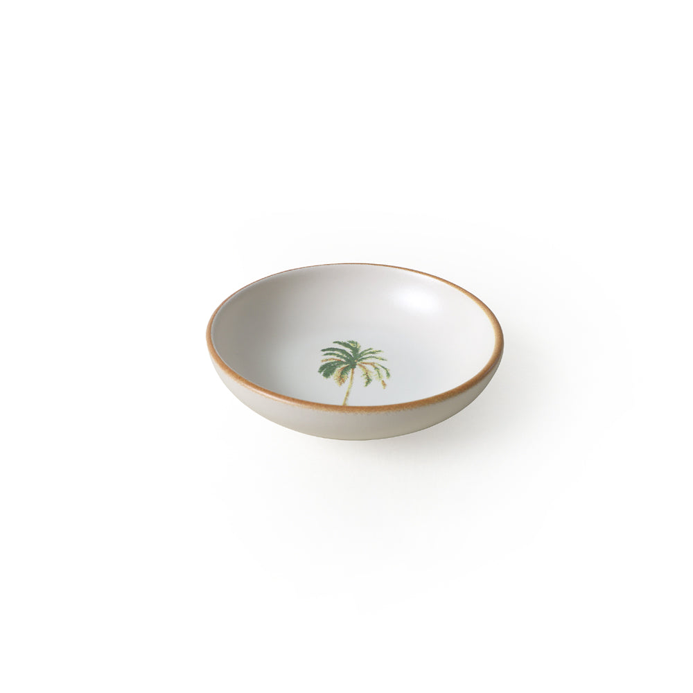 Bronze Palm Tree Snack Bowls 13 Cm 6 Pieces
