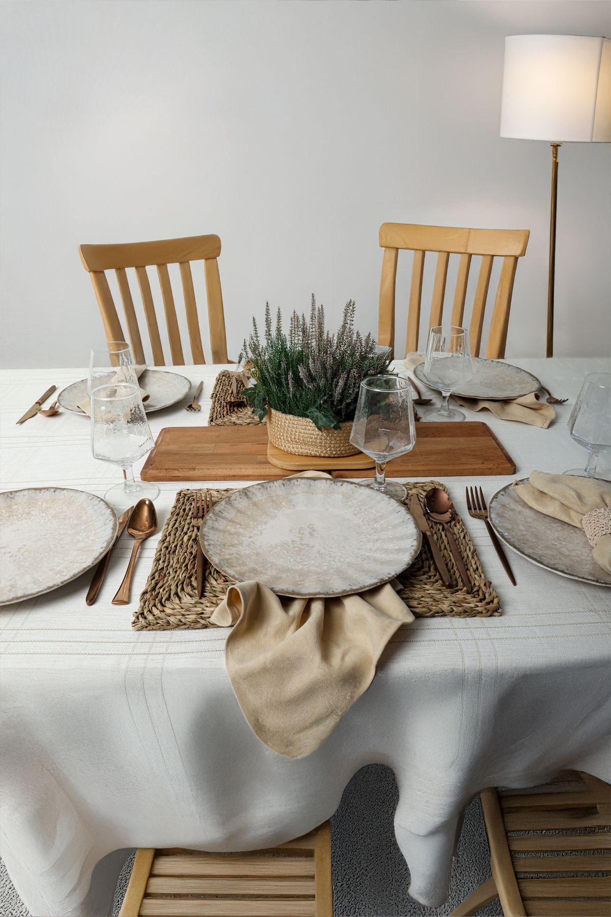 Vintage Cream Sirius Serving Plate 27 cm, 6 Pieces