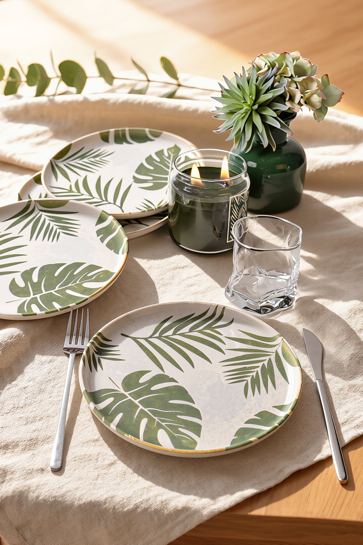 Forest Nordic Plate 22 cm 4 Pieces