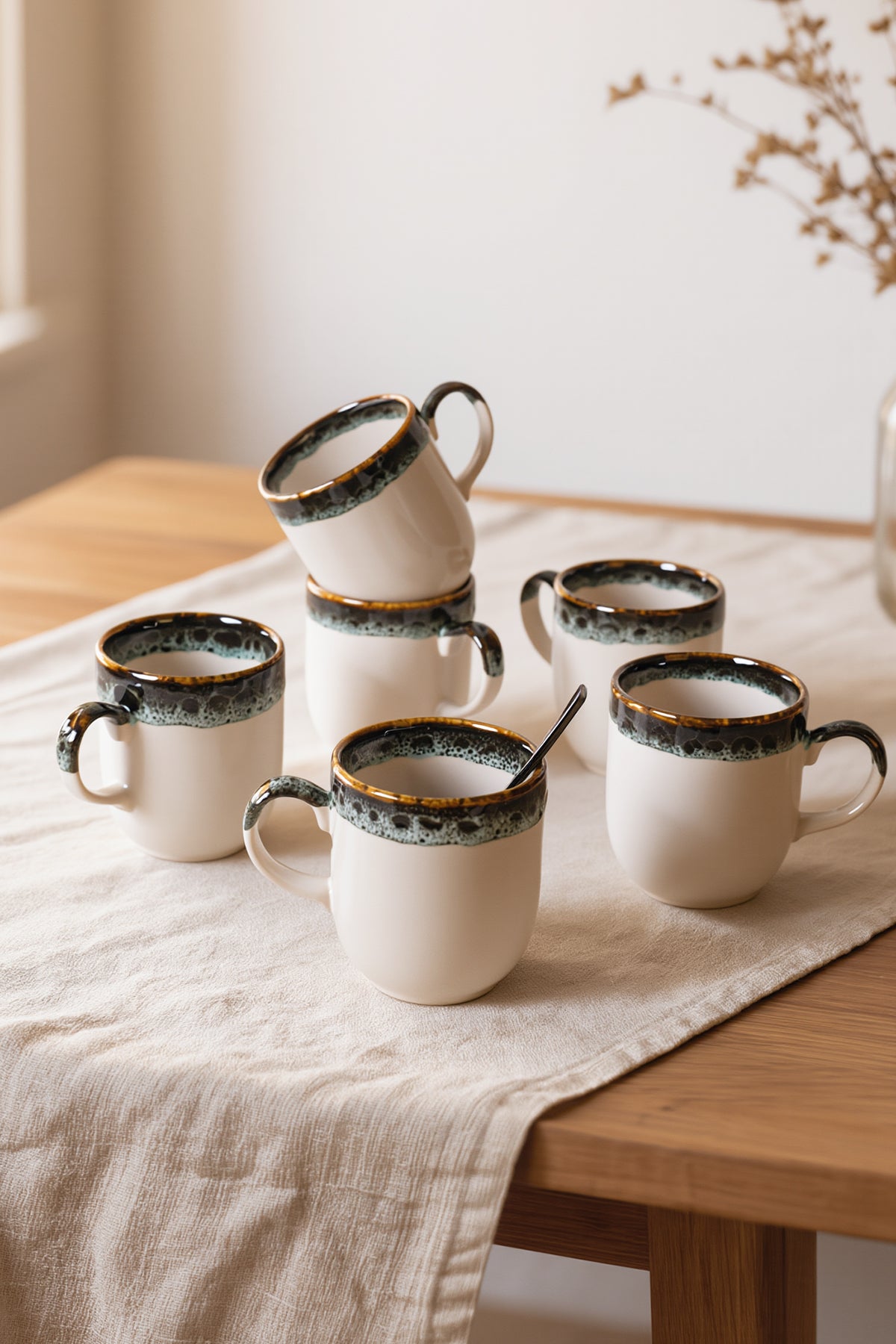 Cobalt Wave Equinox Mug 10 cm 6 Pieces