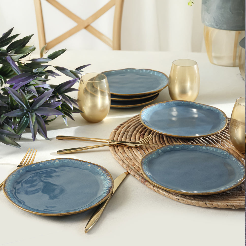 Shizen Blue Organic Cake Plate 20 Cm 6 Pieces