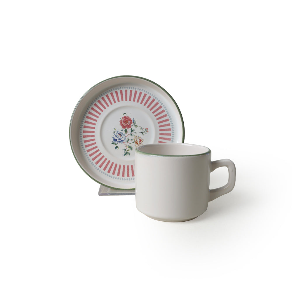 Rose Line Stackable Tea 6 Person Set
