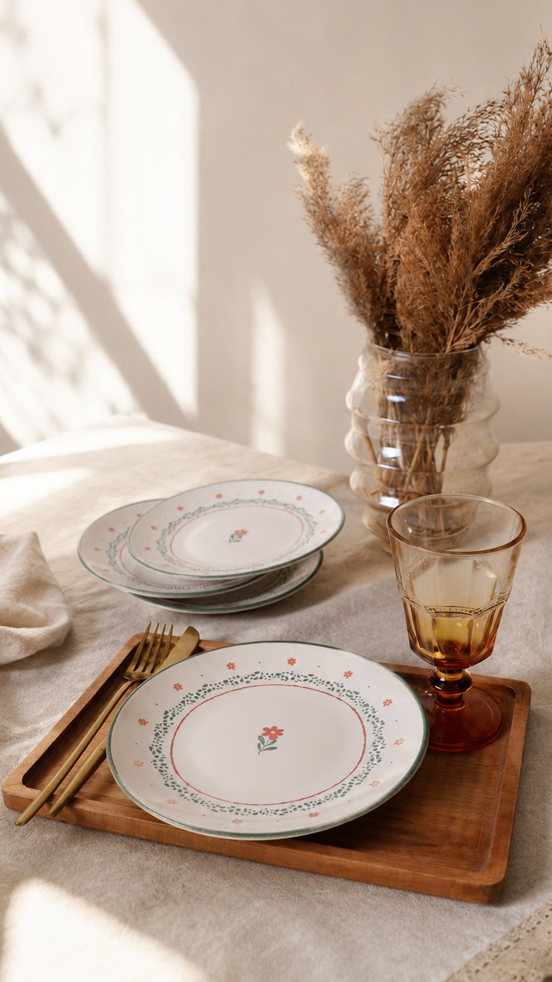 Bloom Dessert Plate 20 cm 4 Pieces