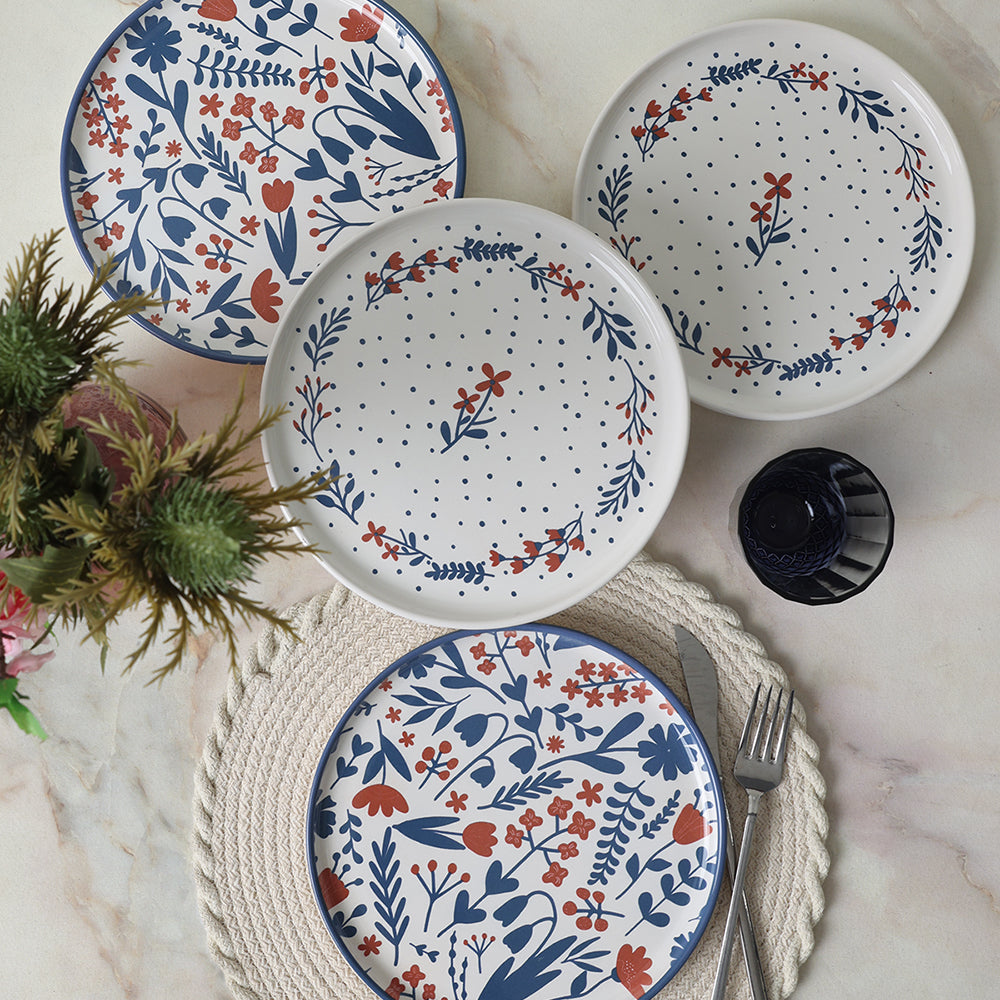 Dot & Bloom Nordic Cake Plate 22 Cm 4 Pieces