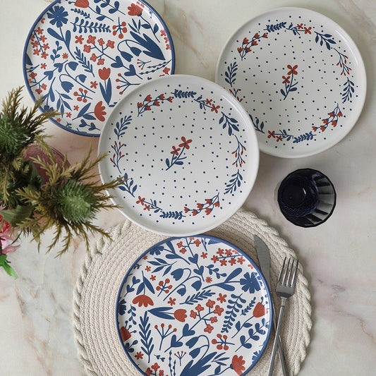 Dot & Bloom Nordic Cake Plate 22 Cm 4 Pieces