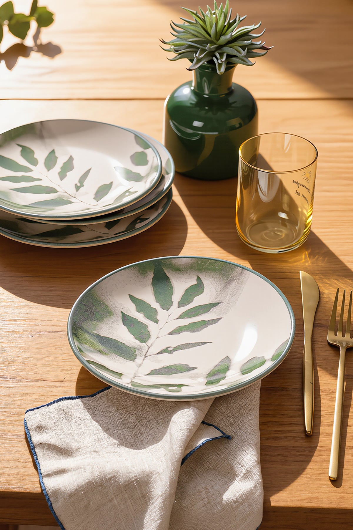 Botanical Grace Plate 20 cm 4 Pieces