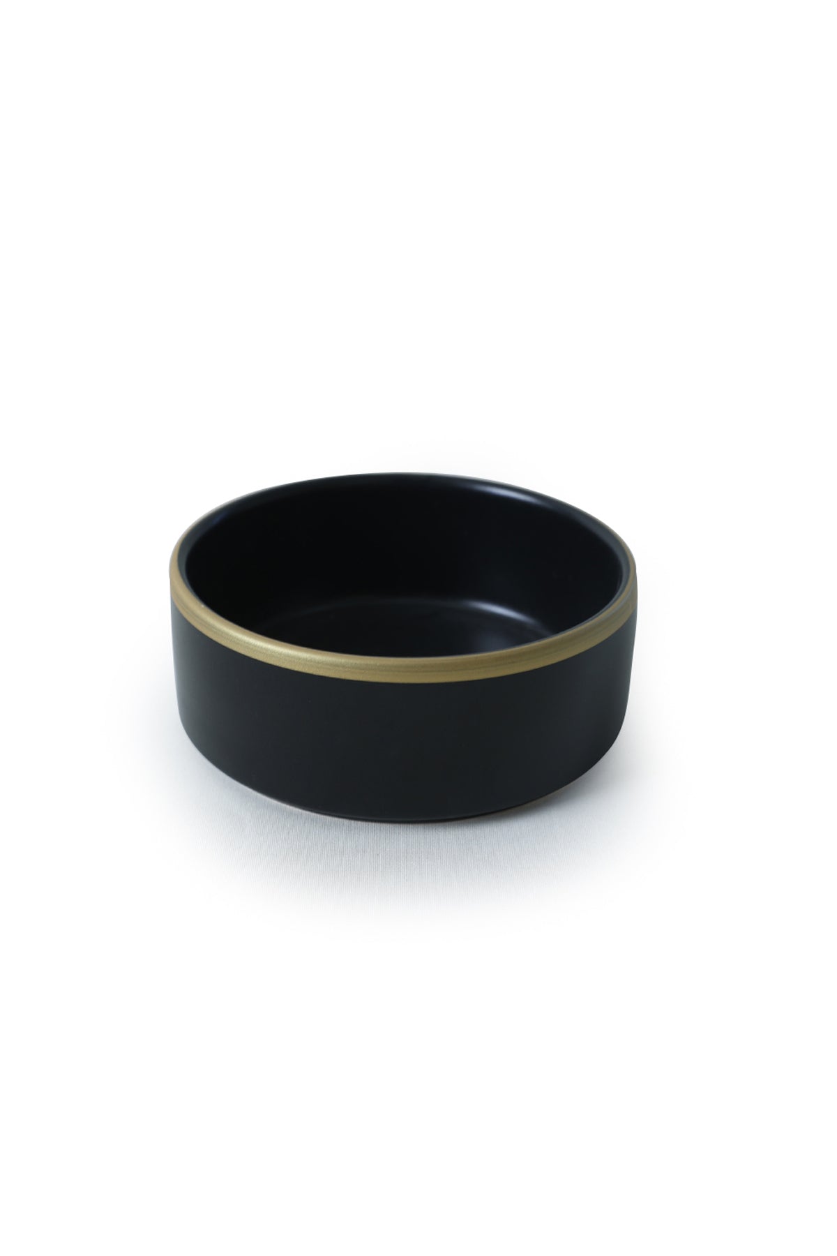 Matte Black Gold Mesh Stackable Bowl 14 cm 4 Pieces