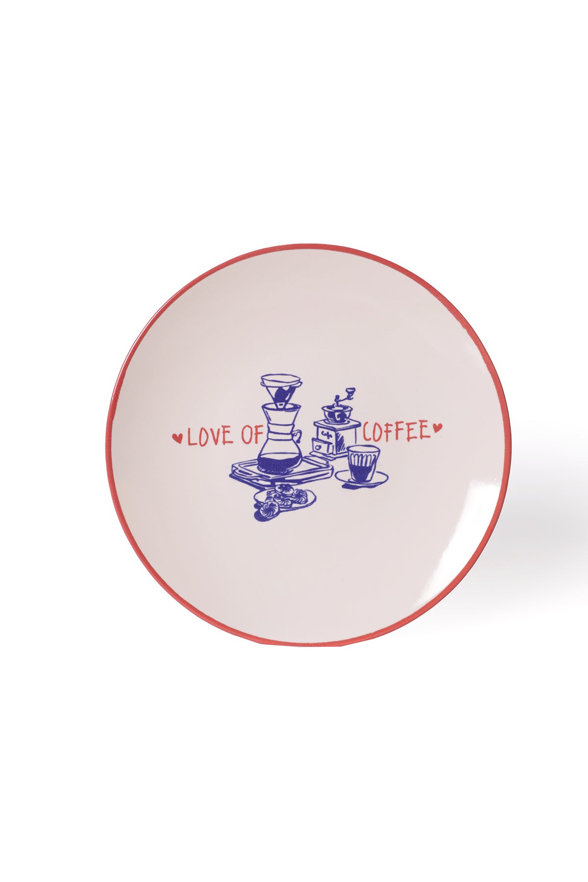 Love Of Coffee Plate 20 cm 4 Pieces