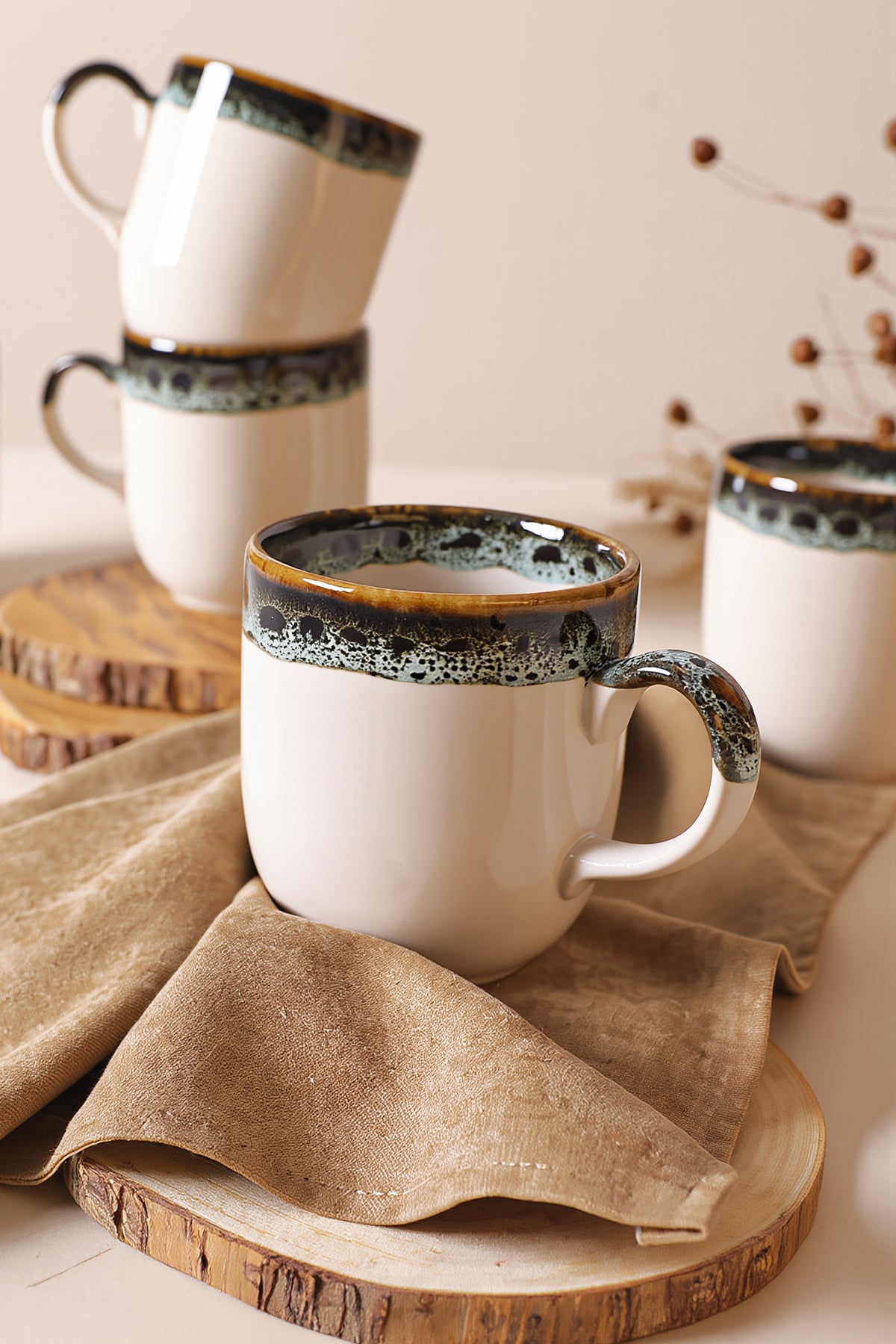 Cobalt Wave Equinox Mug 10 cm 6 Pieces