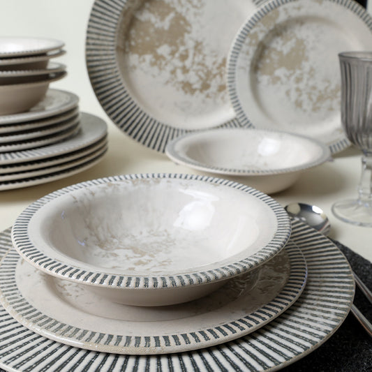Deep Moon Assos Dinner Set 18 Pieces 6 Person