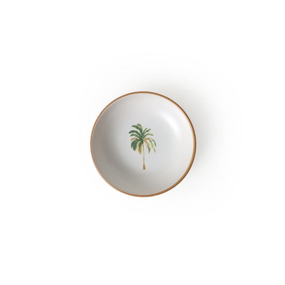 Bronze Palm Tree Snack Bowls 13 Cm 6 Pieces
