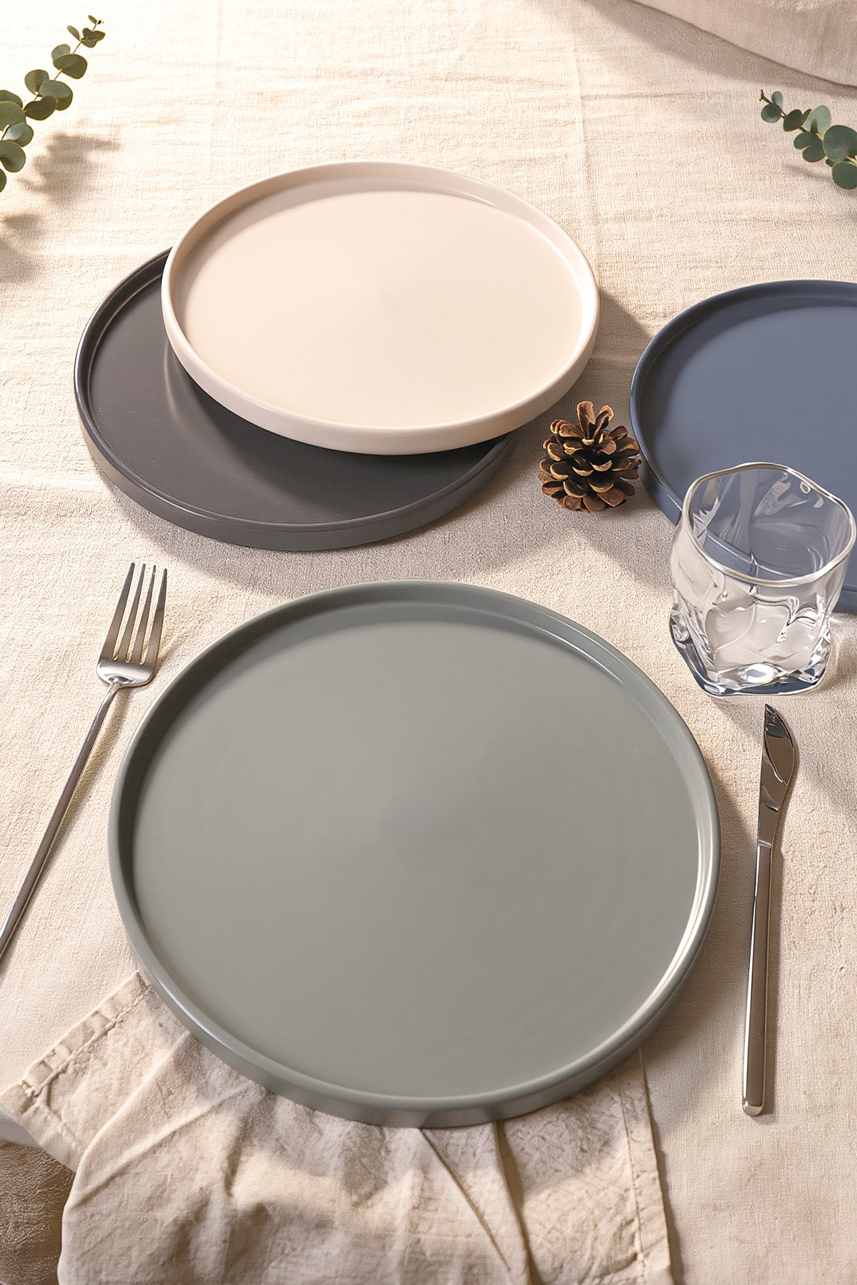 River Stackable Serving Plate 27 cm, 4 Pieces