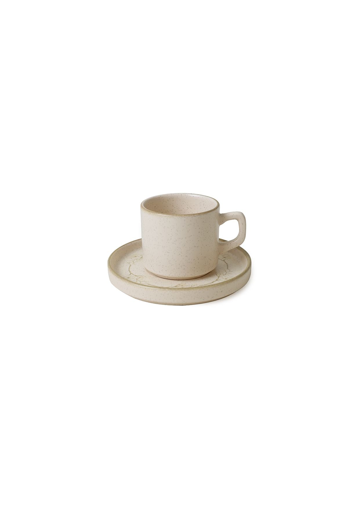 Taupe Bloom Stackable Tea Set 12 Pieces for 6 People