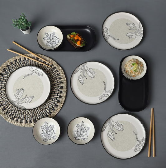 Shade Flowers Breakfast Set 10 Pieces for 4 People