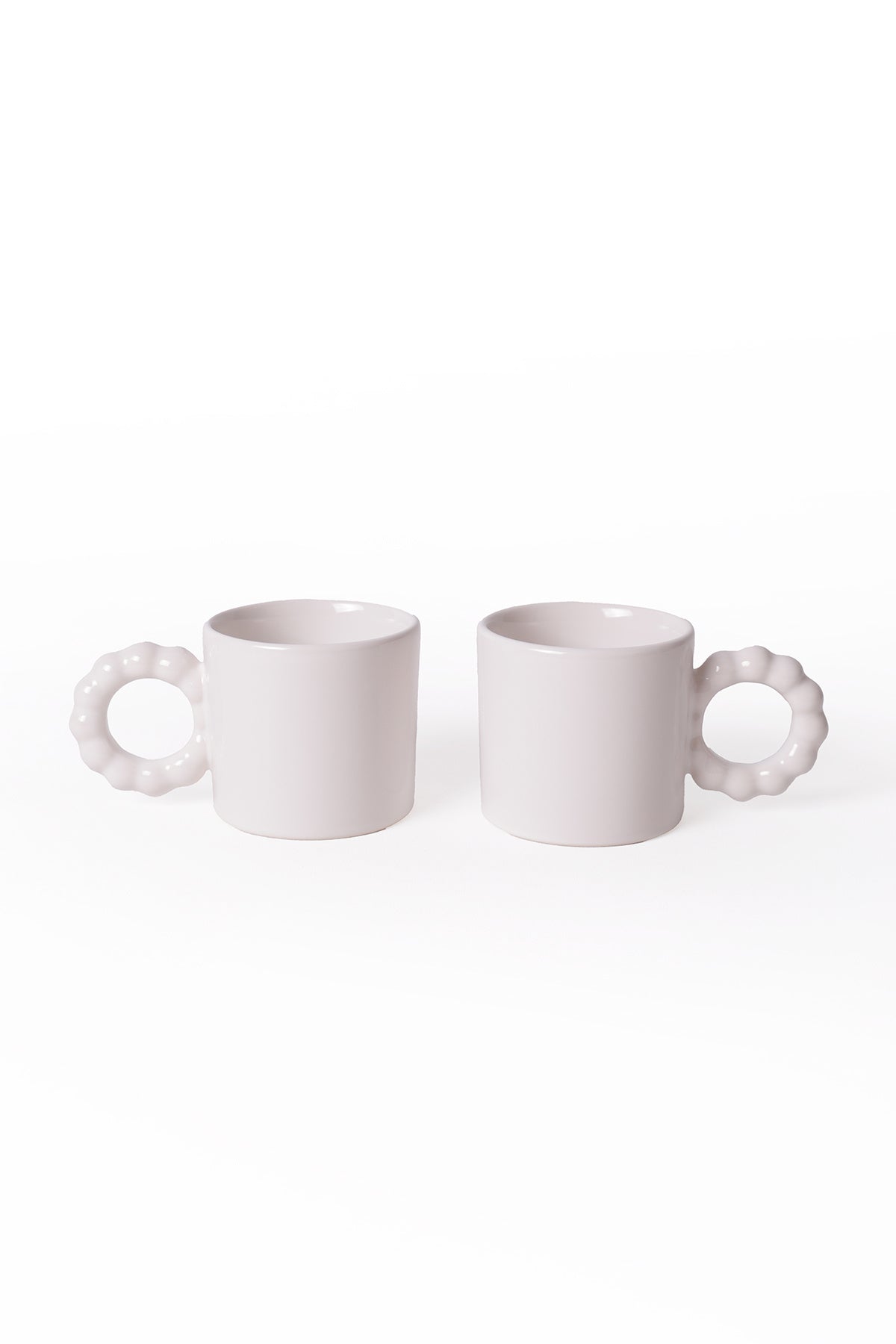 White Pearl Mug 8 cm 2 Pieces