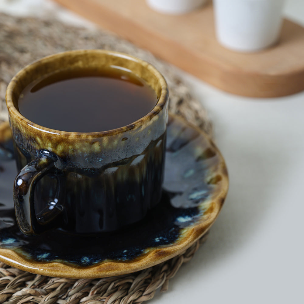 Shizen Black Sirius Tea Set 12 Pieces for 6 People