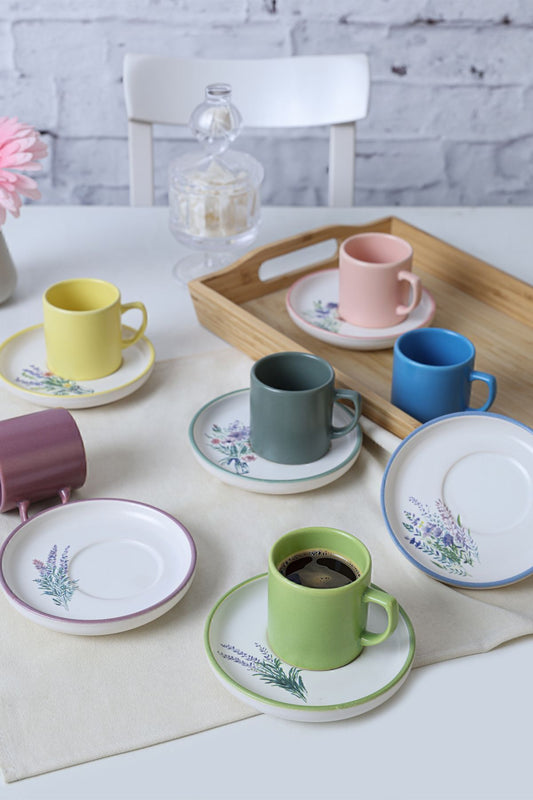 Elegant Blossoms Nordic Coffee Set 12 Pieces for 6 People