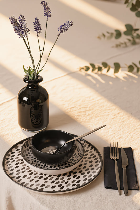Shadow Nordic Dining Set 24 Pieces 6 Person