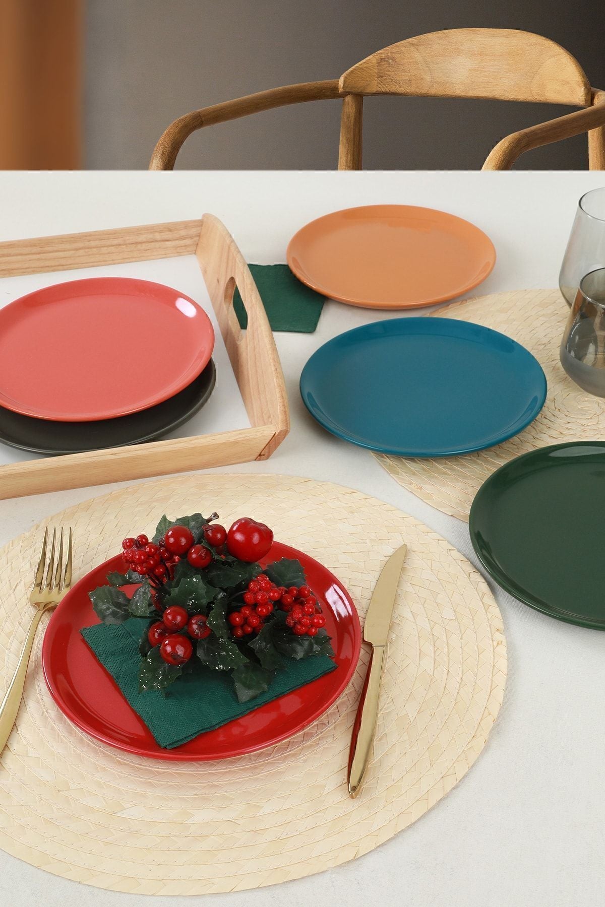 Rainbow Hitit Cake Plate 20 cm 6 Pieces