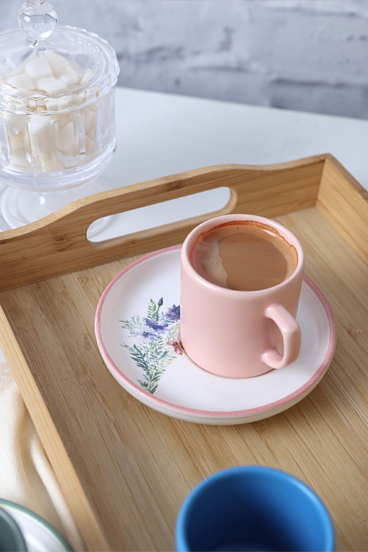 Elegant Blossoms Nordic Coffee Set 12 Pieces for 6 People