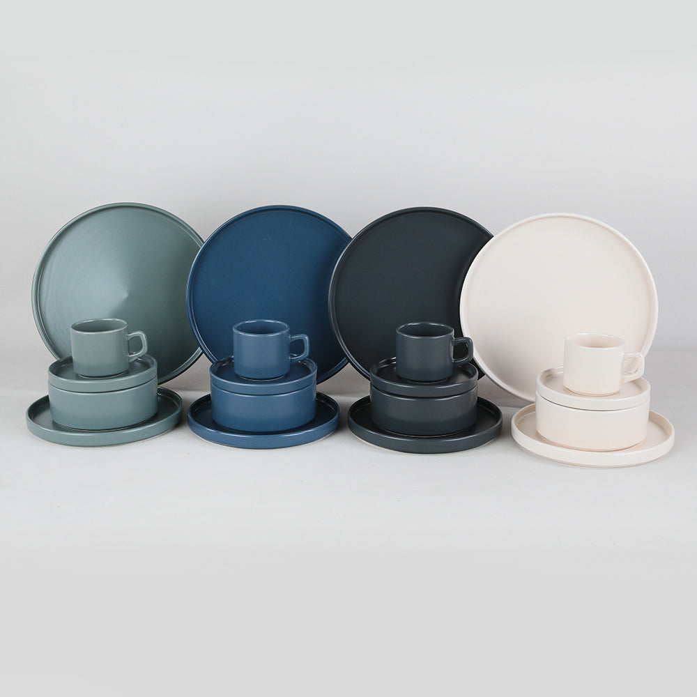 River Stackable Dinner/Breakfast Set 20 Pieces for 4 People