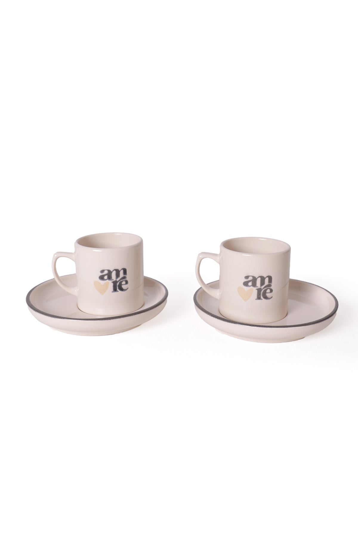 Amore Deep Coffee Set, 4 Pieces, 2 Person