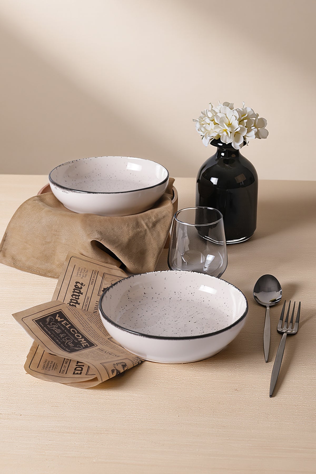 Cream Ephesus Salad Plate 20 cm 2 Pieces