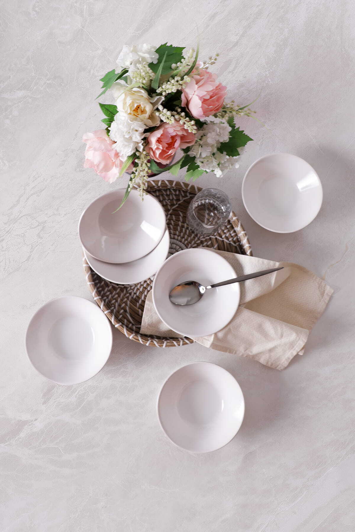 White Frig Bowl 14 cm 6 Pieces