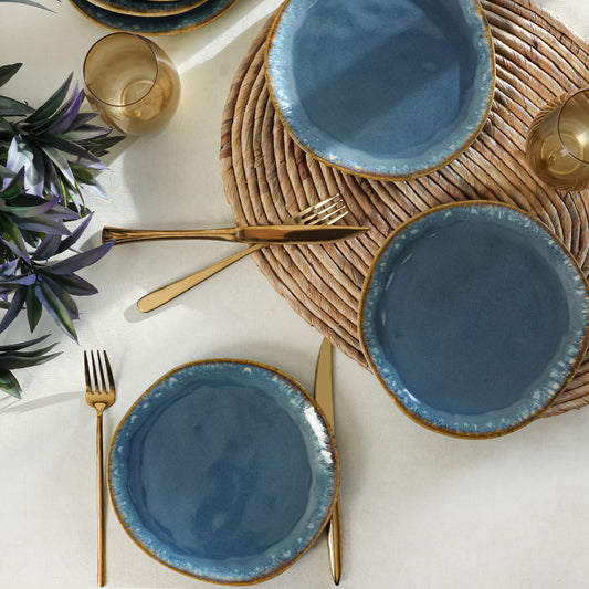 Shizen Blue Organic Cake Plate 20 Cm 6 Pieces