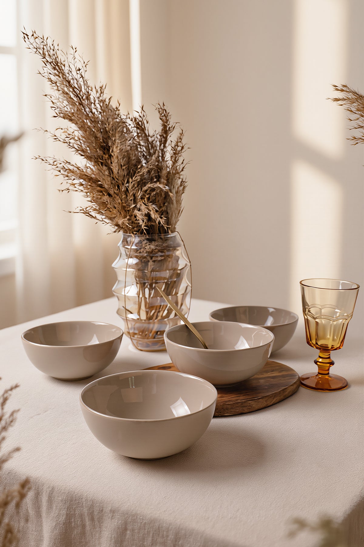 Taupe Kera Bowl 14 cm 4 Pieces