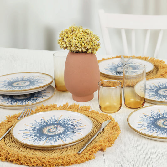 Hydra Nordic Cake Plate 22 Cm 6 Pieces