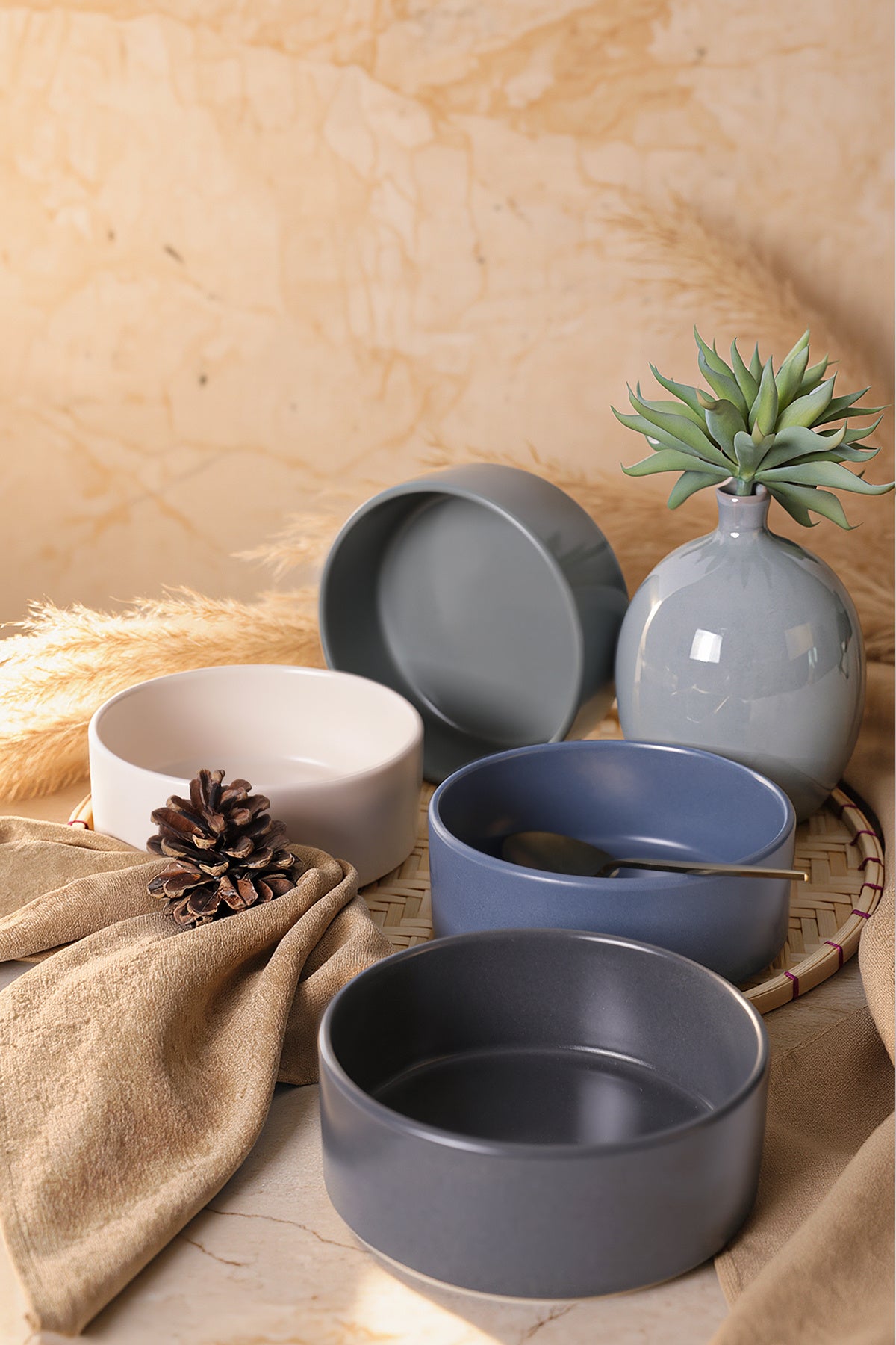 River Stackable Bowl 14 Cm 4 Pieces
