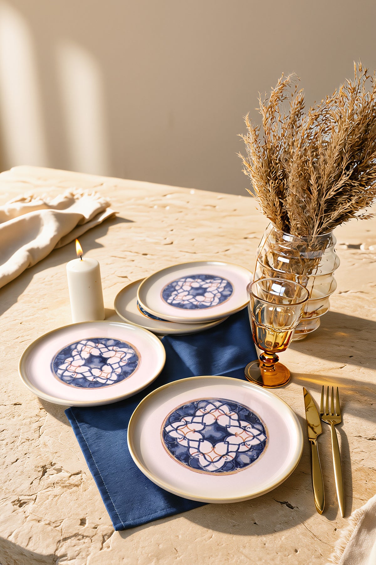 Wave Flow Nordic Plate 22 cm 4 Pieces