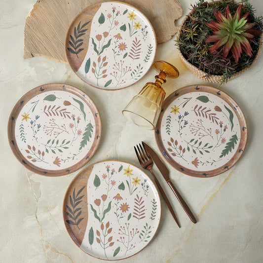 Soft Bloom Nordic Cake Plate 22 Cm 4 Pieces