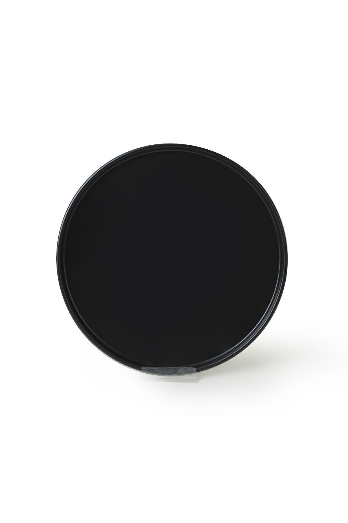 Matte Black Stackable Serving Plate 27 Cm 6 Pieces