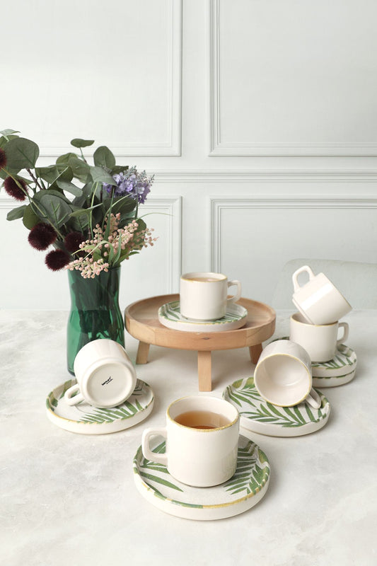 Forest Stackable Tea Set 12 Pieces for 6 People