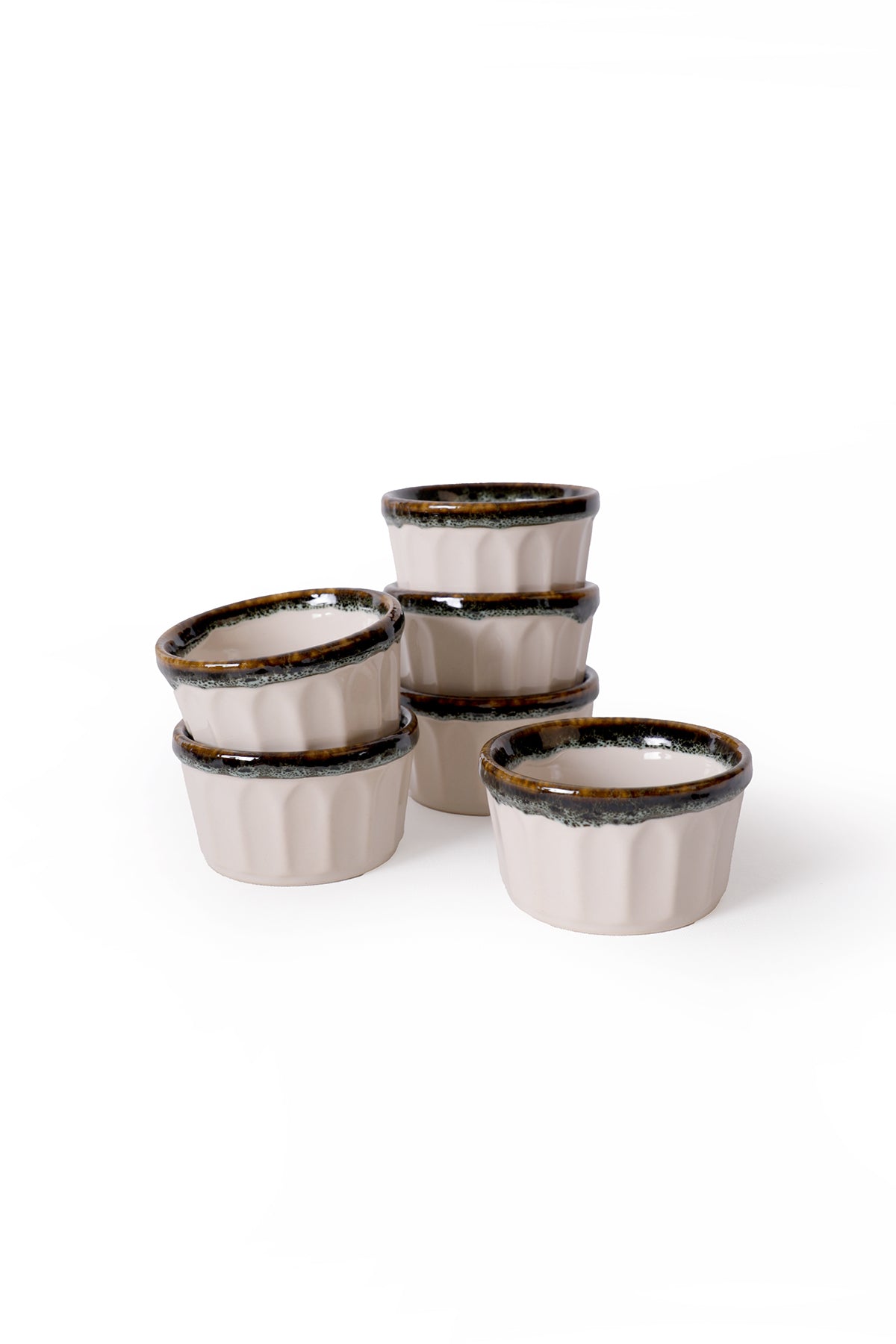 Cobalt Wave Almond Soufflé Bowl 9 cm 6 Pieces