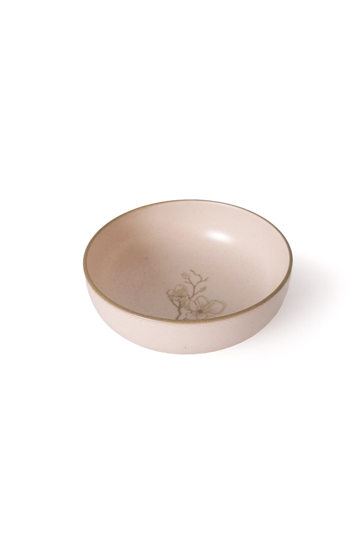 Taupe Bloom Salad Bowl 18 cm 2 Pieces